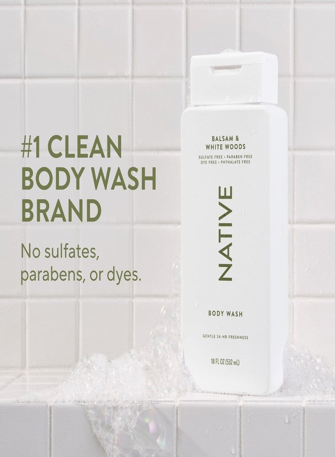 نيتيف غسول الجسم المغذي برائحة بلسم ناتيف آند وايت وودز، 18 أونصة سائلة - Image 2